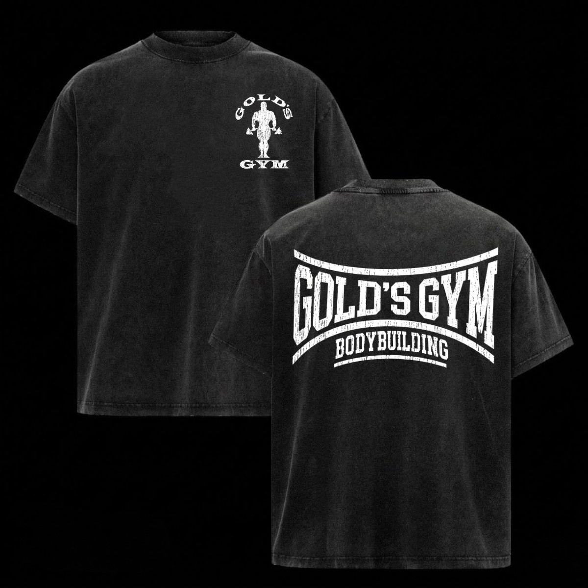 (Collection) Gold’s Gym Shirt Heavy Cotton Bodybuilding Gym Shirts For Men Top