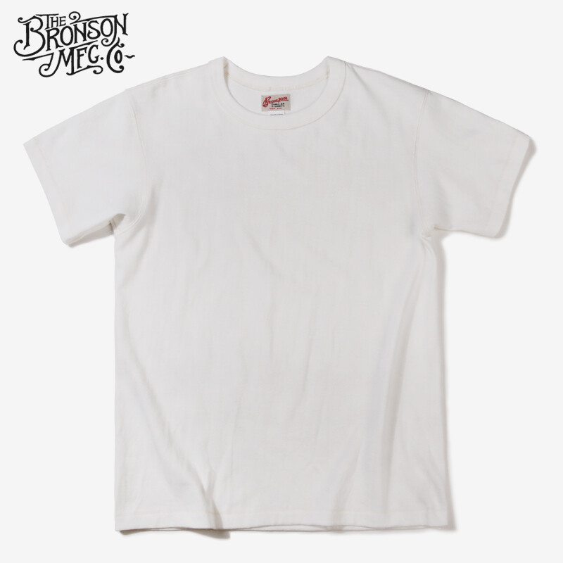 BRONSON Heavyweight Basic t Solid Cotton Loopwheel Tubular Athletic t Shirts Tee