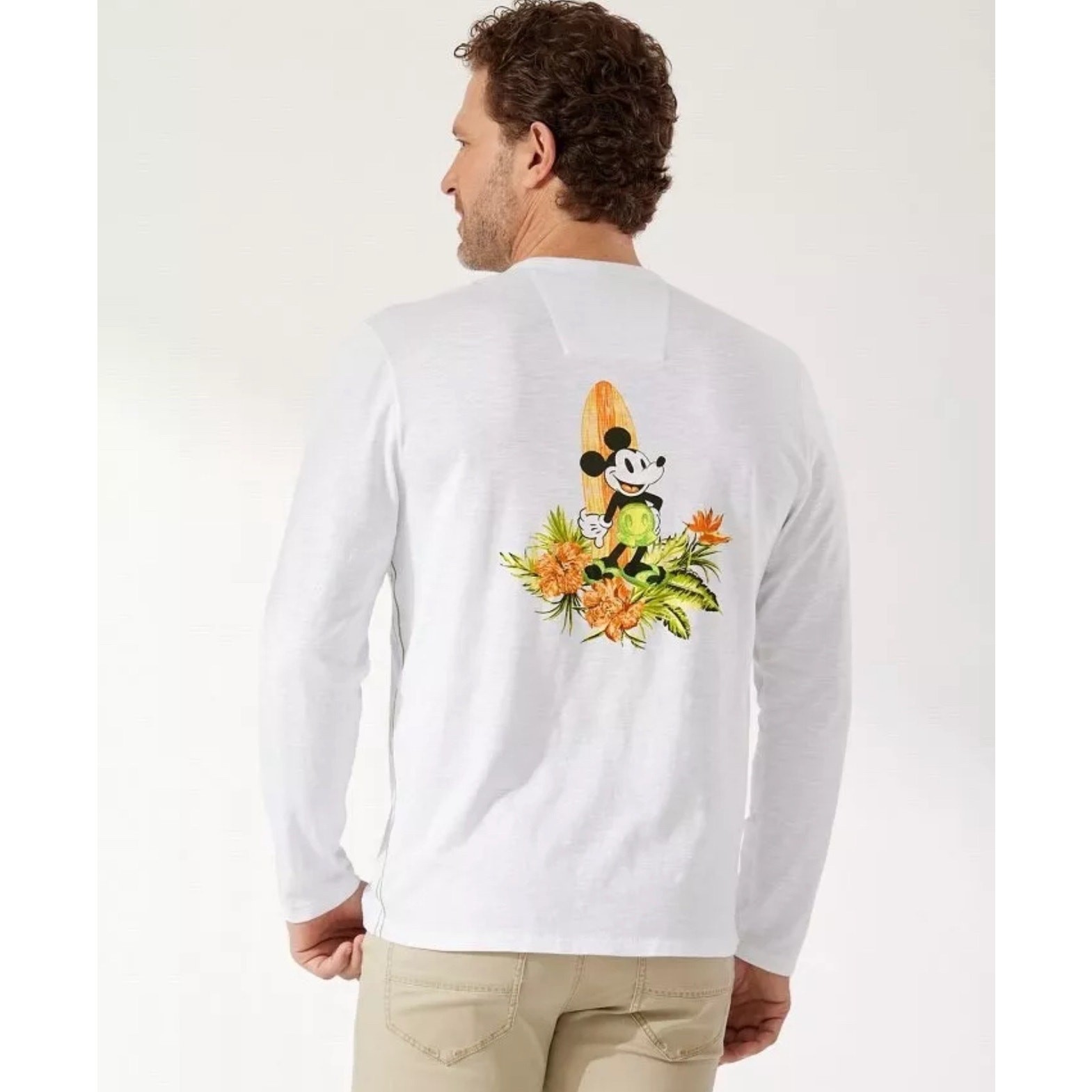 Tommy Bahama Disney Happiest Surf On Earth Long Sleeve Mickey Mouse T-Shirt 3XLT