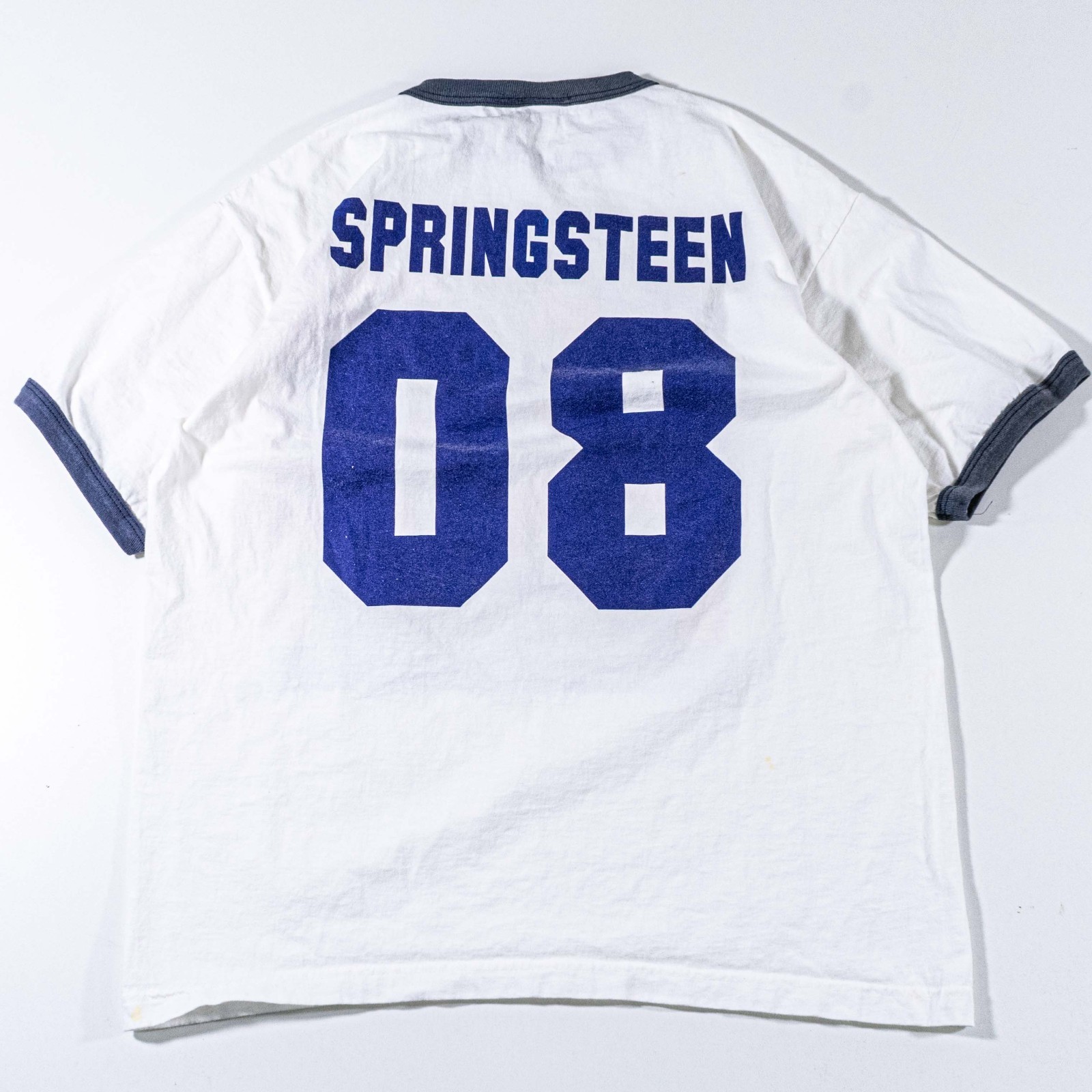 2008 Bruce Springsteen & The E Street Band Ringer T-Shirt Giants Stadium Vintage