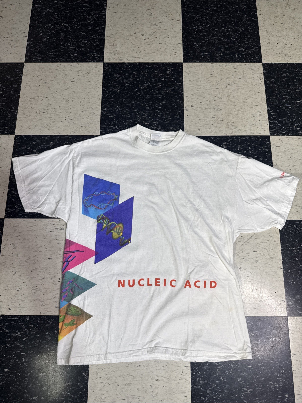 Vintage Sigma Nucleic Acid Purification Shirt Mens XL White Hanes DNA Tee 90s