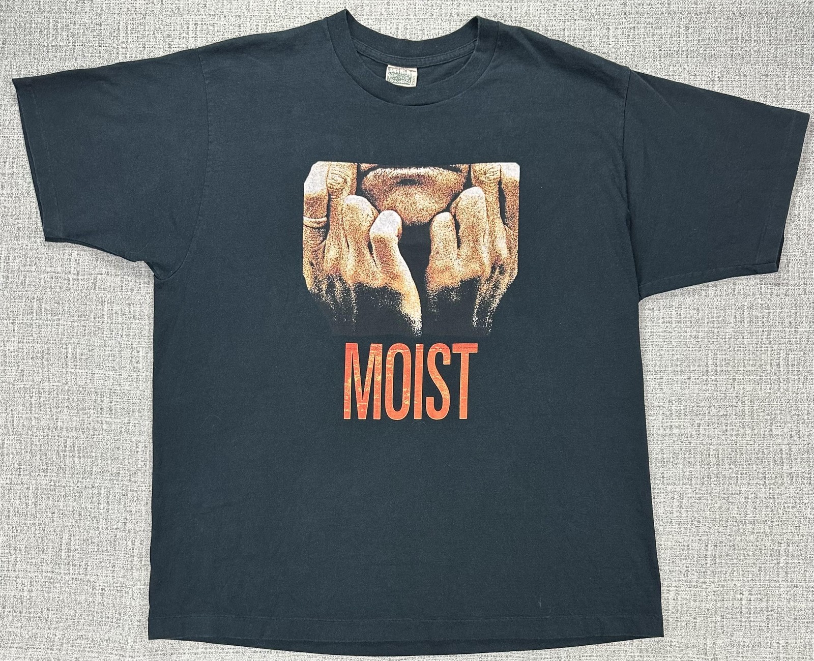 Vintage Moist Shirt Mens XL Black Moist Creature 1997 Tour Canada Band Tee