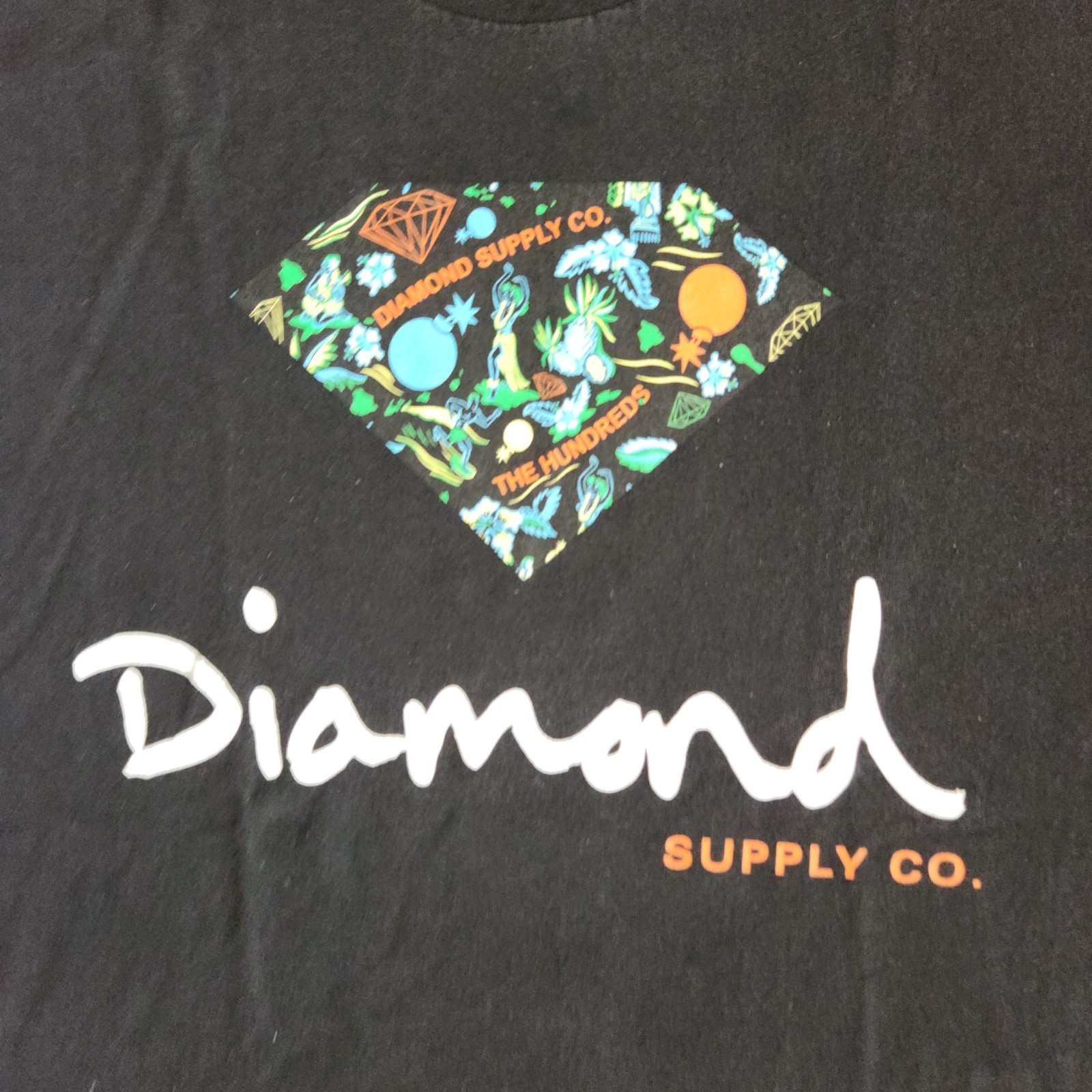 The Hundreds × Diamond Collection collab graphic t-shirt | size Large