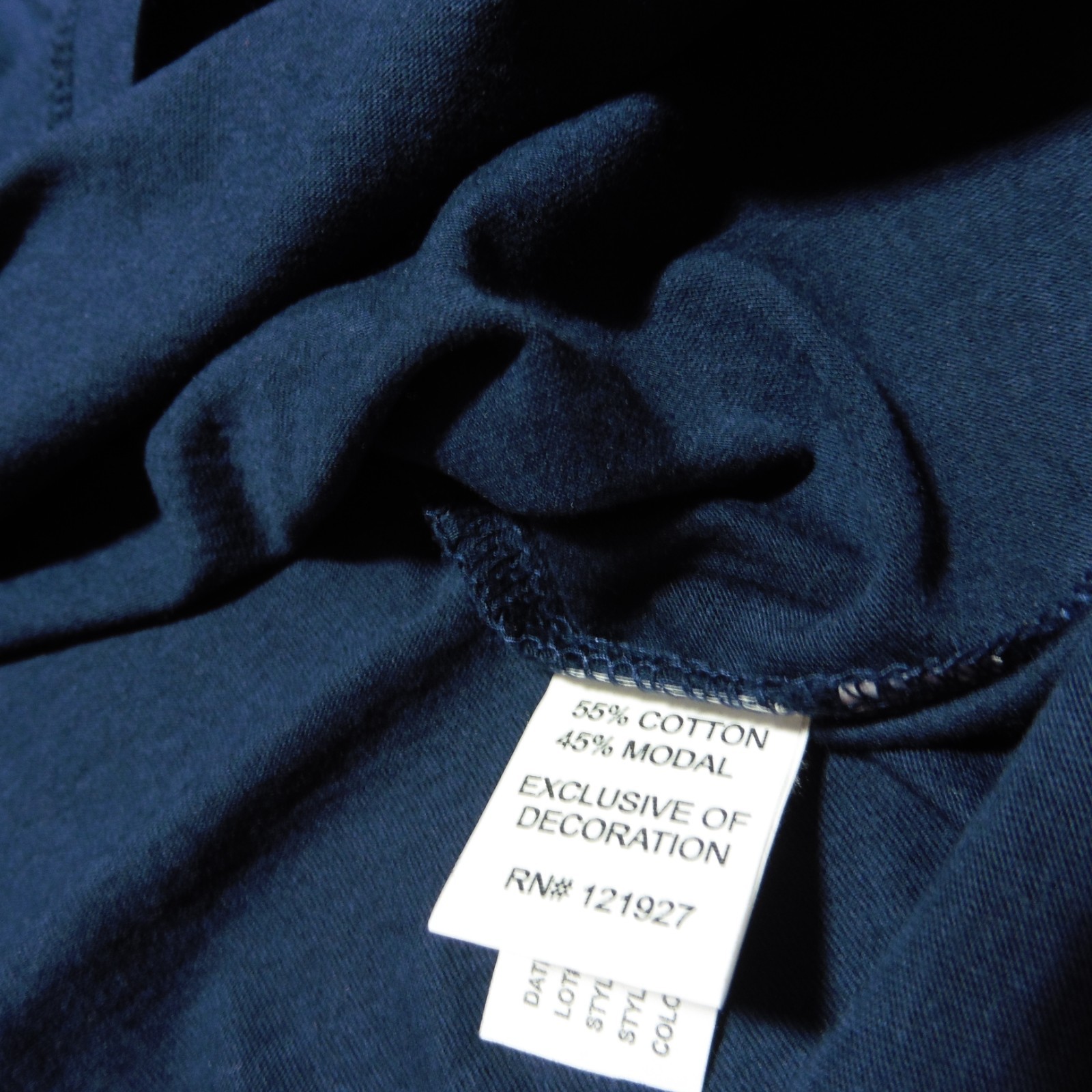 Johnnie-O Men’s L Surfer Stripes Crewneck T-Shirt Navy Blue SS 1 Pocket