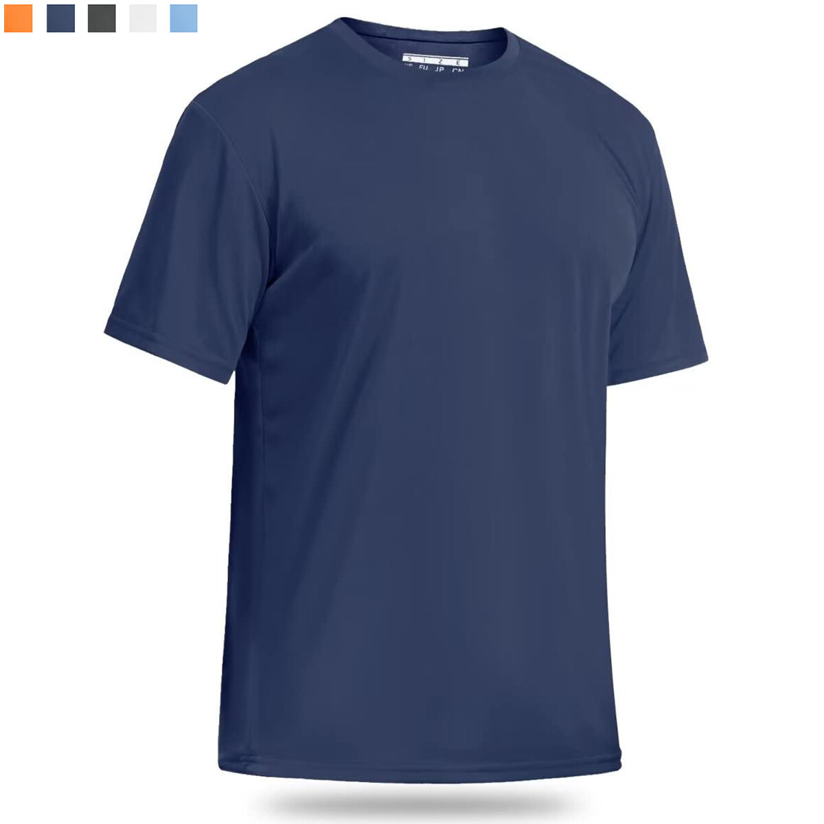 UPF50+ Men’s UV Shirts Short Sleeve Quick Dry Performance Gym Workout Athletic T