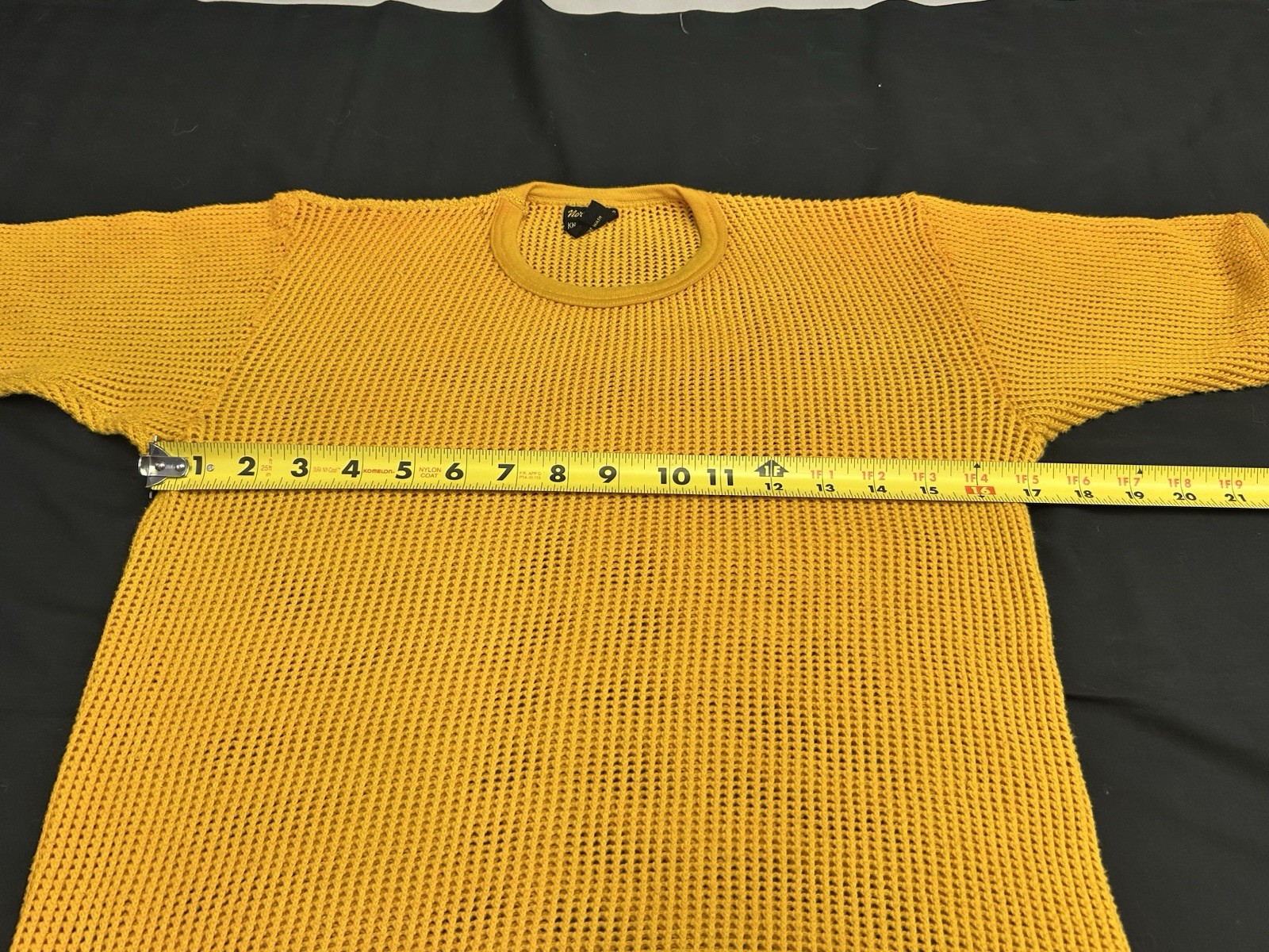 Vintage Knut & Knut Norway Mesh Fishnet Shirt T-Shirt Sz M 100% Cotton