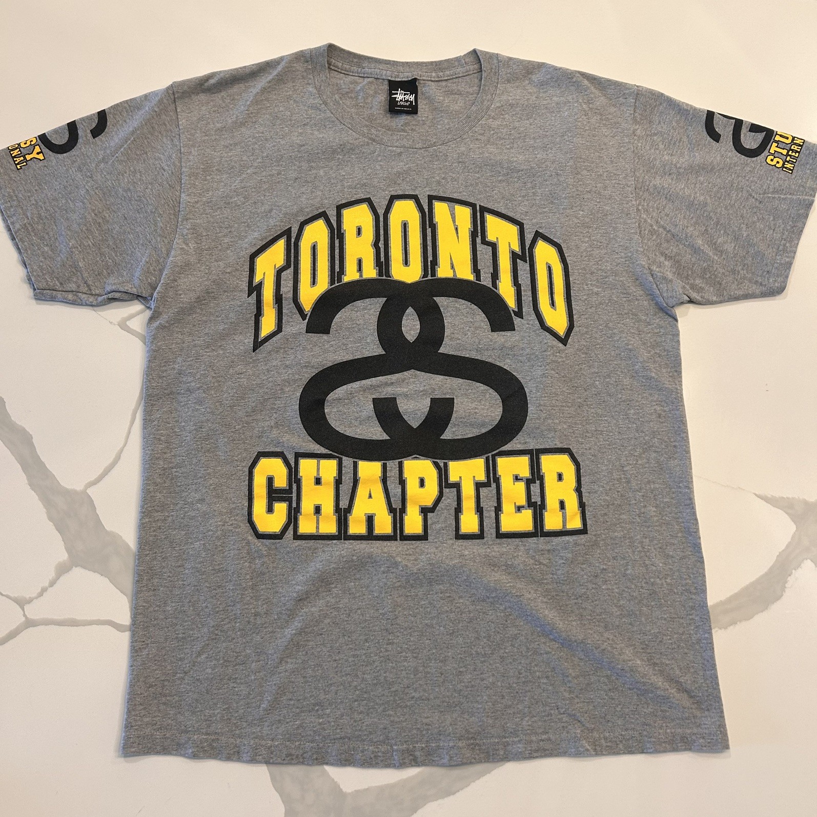 Stüssy Toronto Chapter S Link Logo Graphic T-Shirt. L