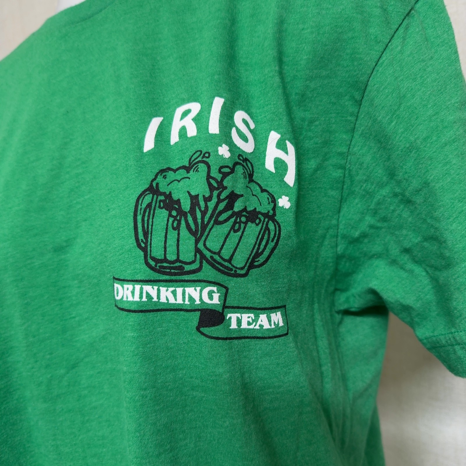 NEXT LEVEL Green Irish Drinking Team St Patricks Graphic T-Shirt top sz M Unisex