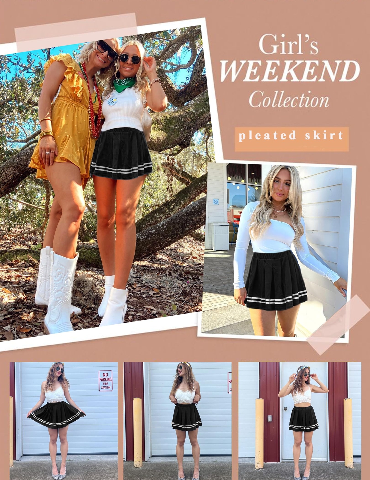 Black Pleated Skirt Mini Skirt School Girl Skirts High Waisted Skater Skirt B…