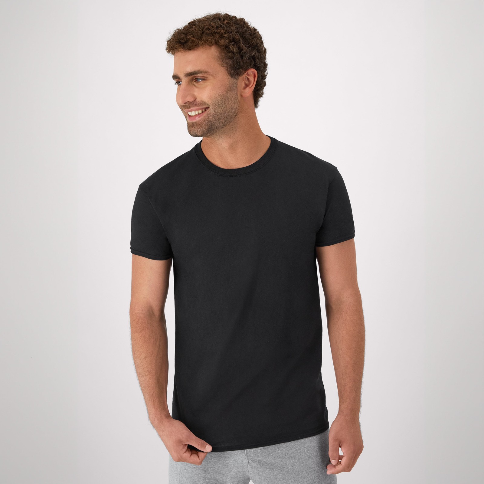 Hanes T-Shirt 6-Pack Men’s ComfortSoft TAGLESS Crewneck Short Sleeve Tee Value