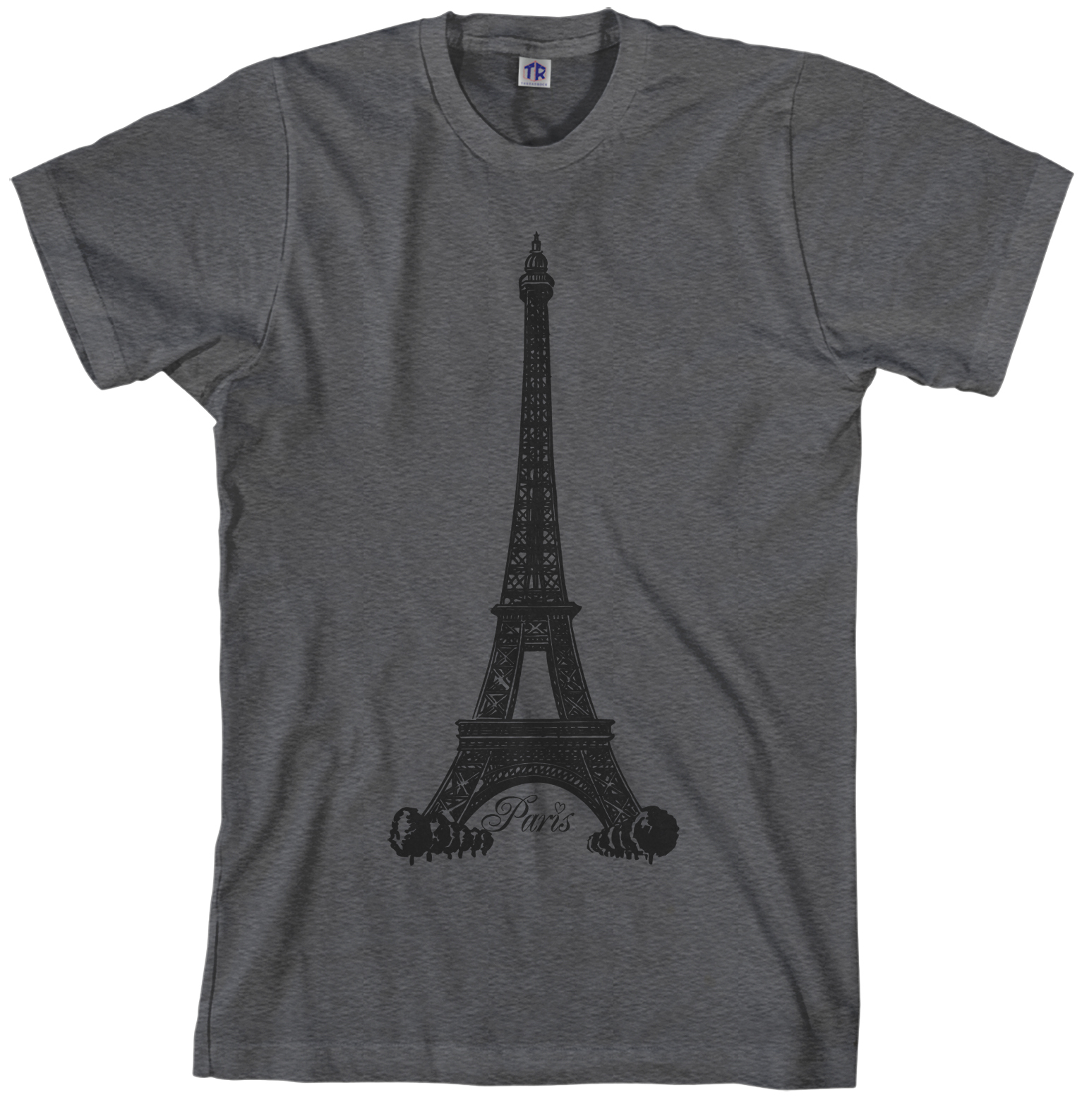 Threadrock Men’s Eiffel Tower Paris France T-shirt French Pride