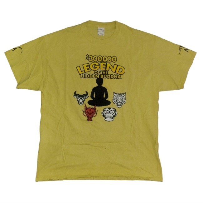 $300,000 Legend of The Hidden Buddha Men’s X-Large Yellow T-shirt Port & Company