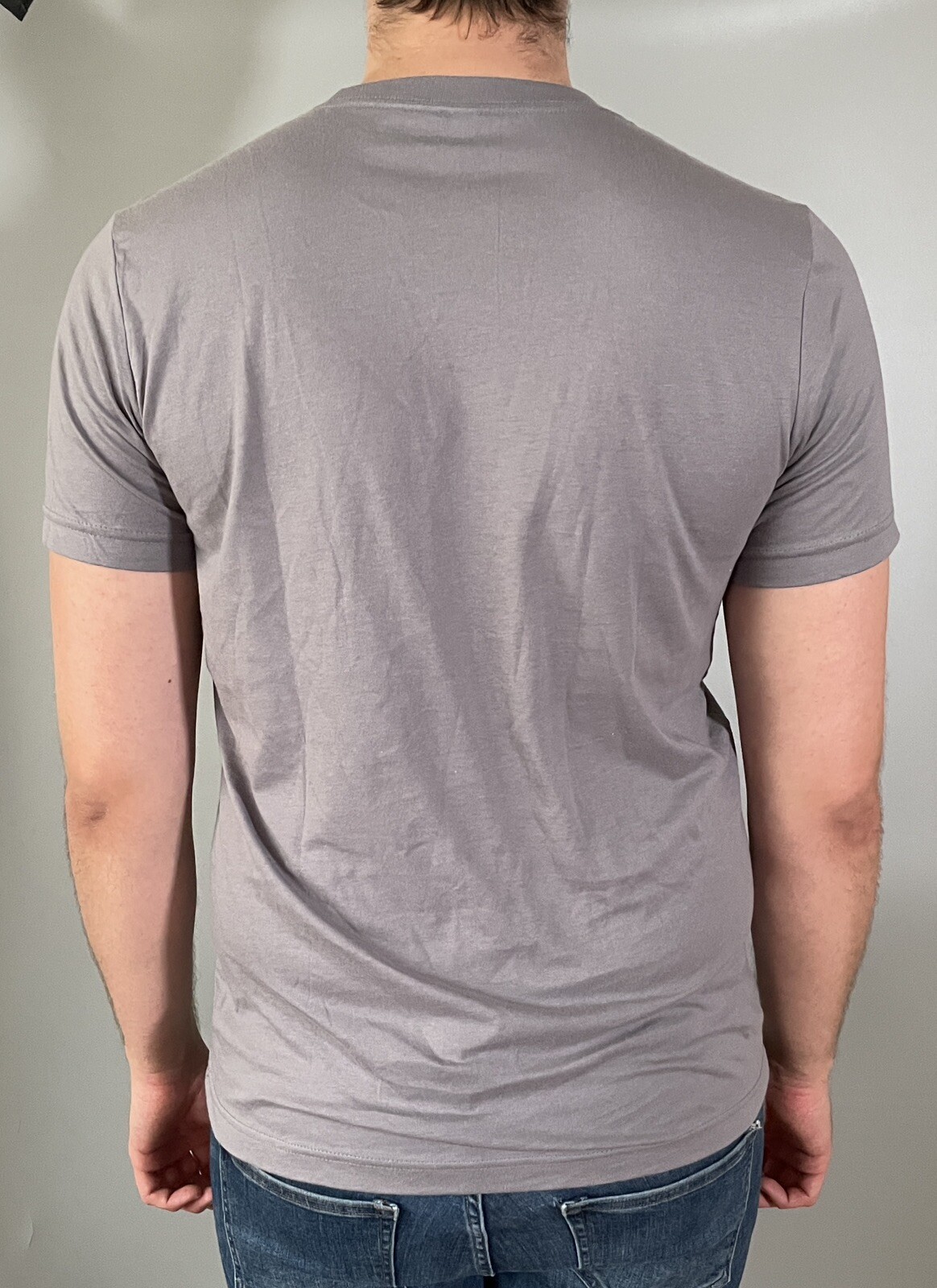 Canvas by BELLA + CANVAS Silver Size L Unisex Short Sleeve Cotton Crewneck Tee