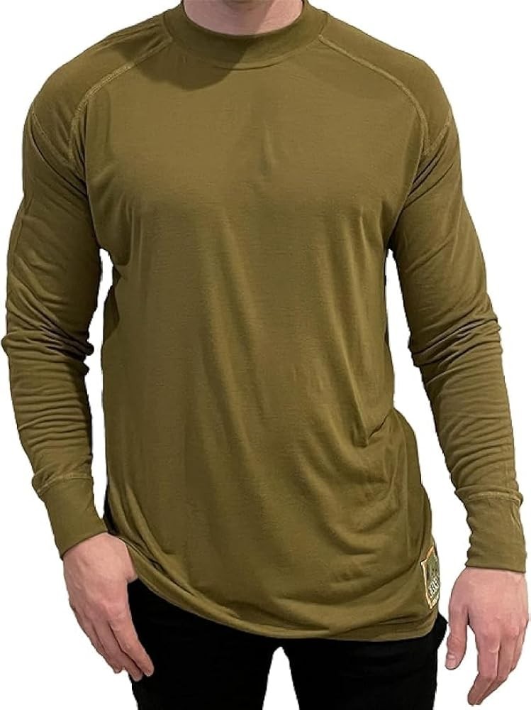 USMC FROG Silkweight Thermal Base Layer – Marine Corps Coyote Military Shirt