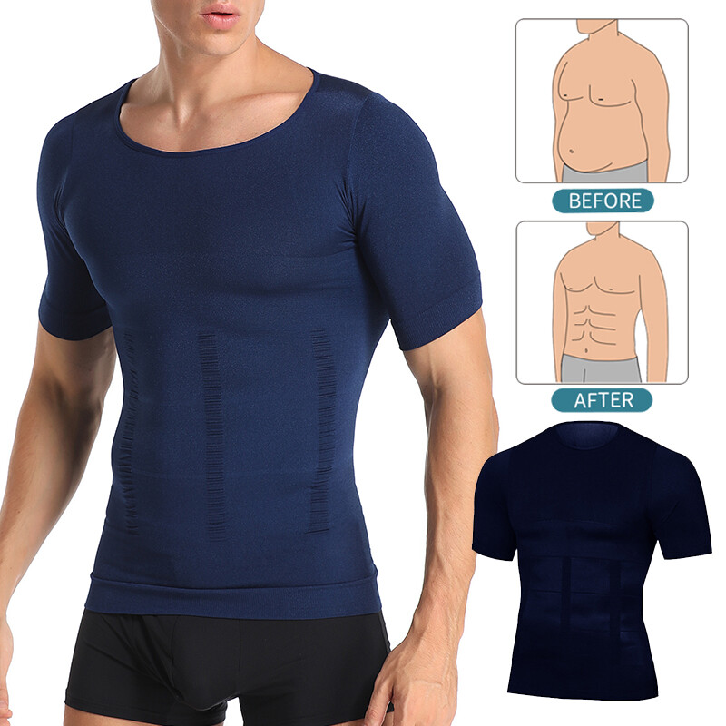 CGTFY Gynecomastia Compression Tank Top Men Classic Athletic Body Shaper Vest US