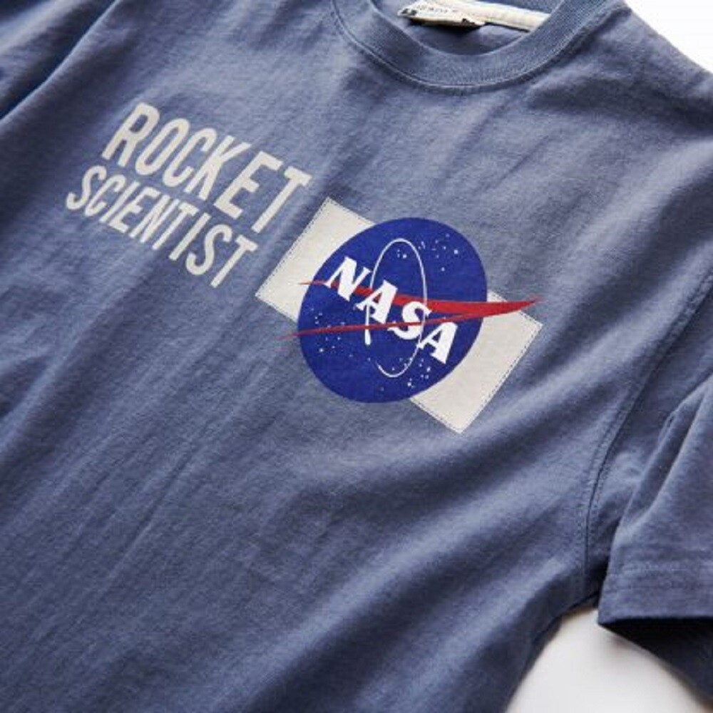 Red Canoe NASA Rocket Scientist T-Shirt – Washed Blue
