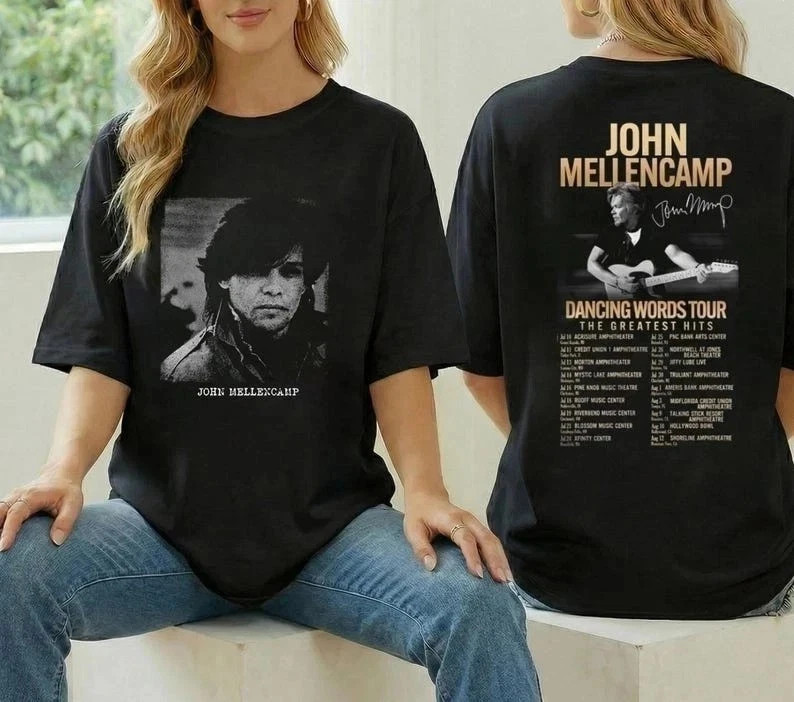 John Mellencamp Dancing Words Tour 2026 T-Shirt