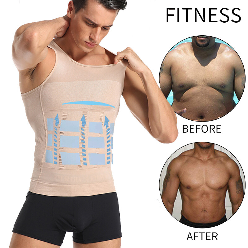 Sculptcore Men’s Body Shaper Compression Ionic Shaping Shirt Slimming Tank Top