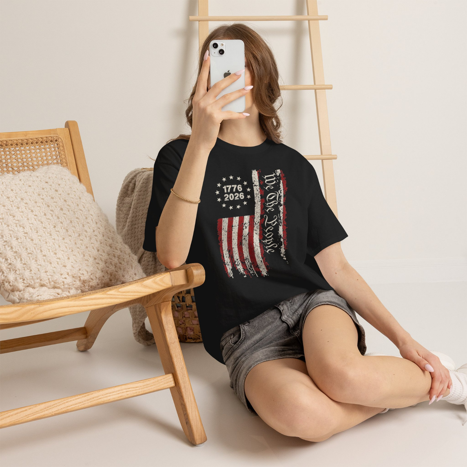 We The People 1776–2026 250th Anniversary American Flag T-Shirt