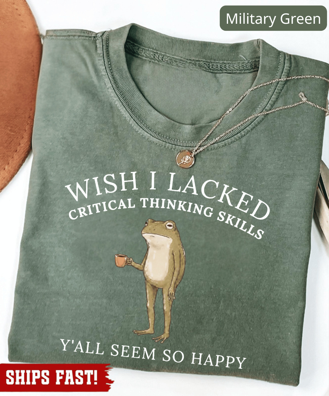 Wish I Lacked Critical Thinking Skills Shirt, Funny Sarcastic Quote Tee, Overthi