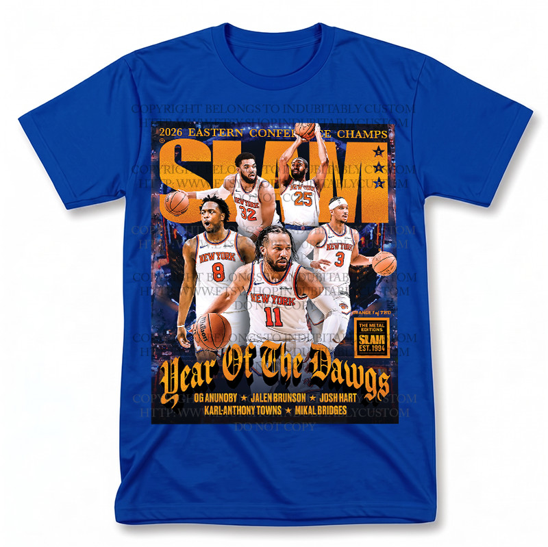 Jalen Brunson Karl Anthony Towns Retro Basketball Graphic T Shirt