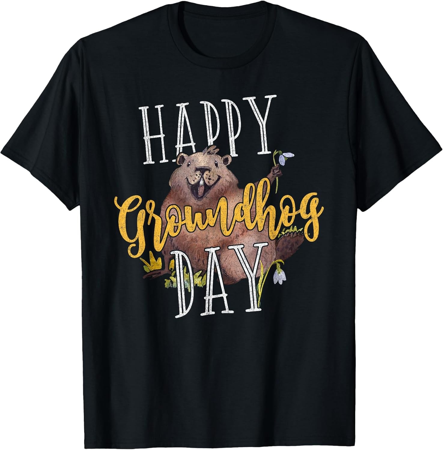 NEW Groundhog Day Happy Groundhog Day Gifts T-Shirt – MADE IN USA