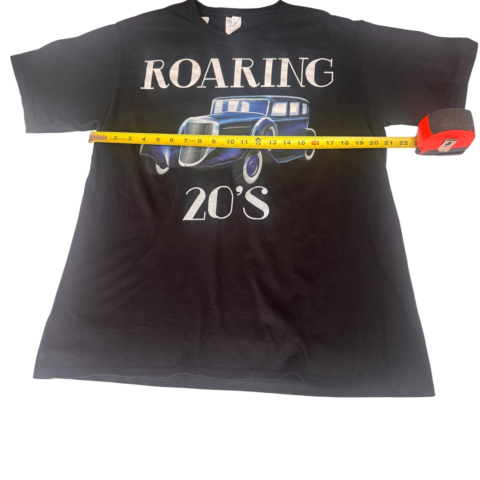 Roaring 20’s Vintage Car Graphic T-Shirt Men’s Large Black Classic Auto