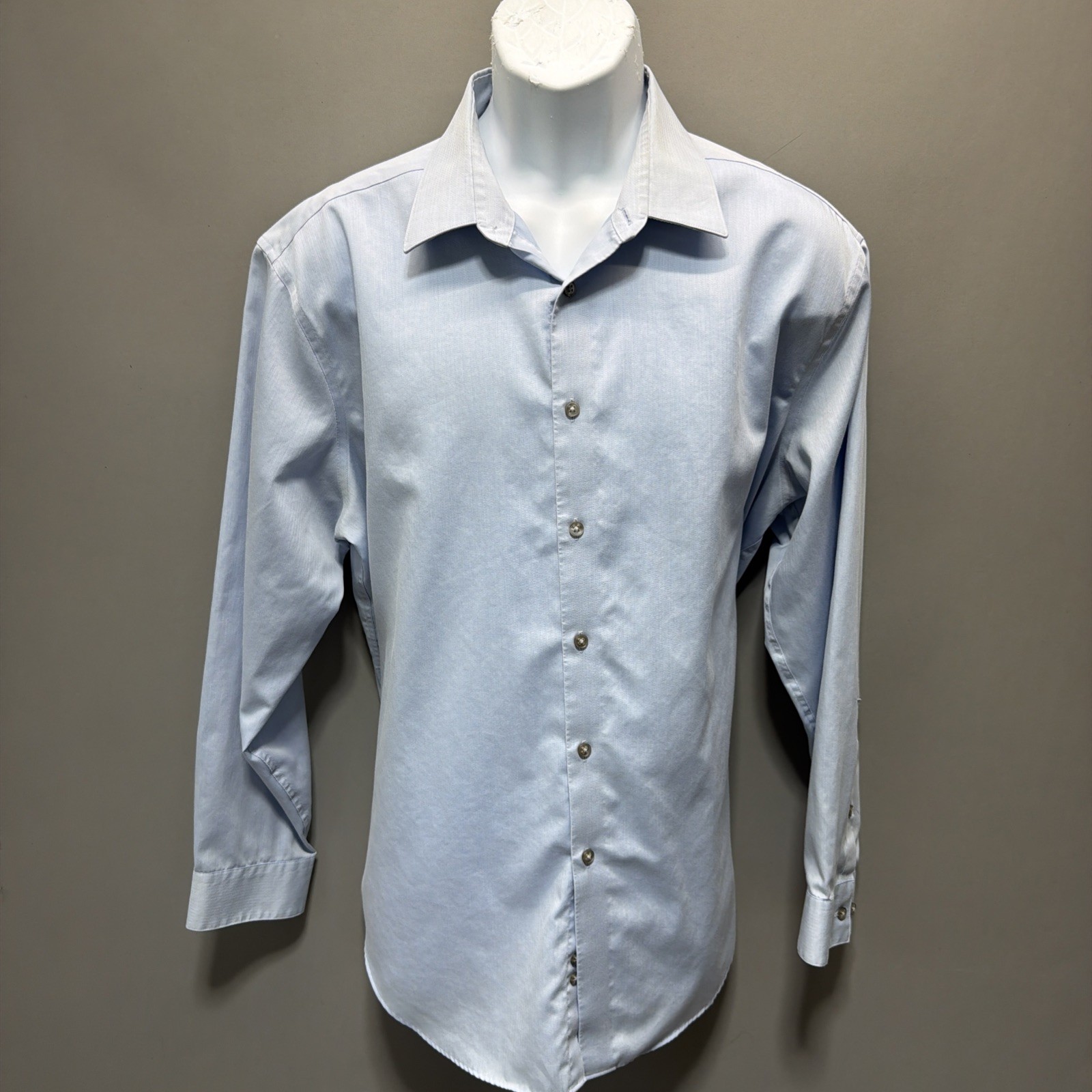 Calvin Klein Men’s Dress Shirt Slim Fit Performance Non Iron XL 17 32/33