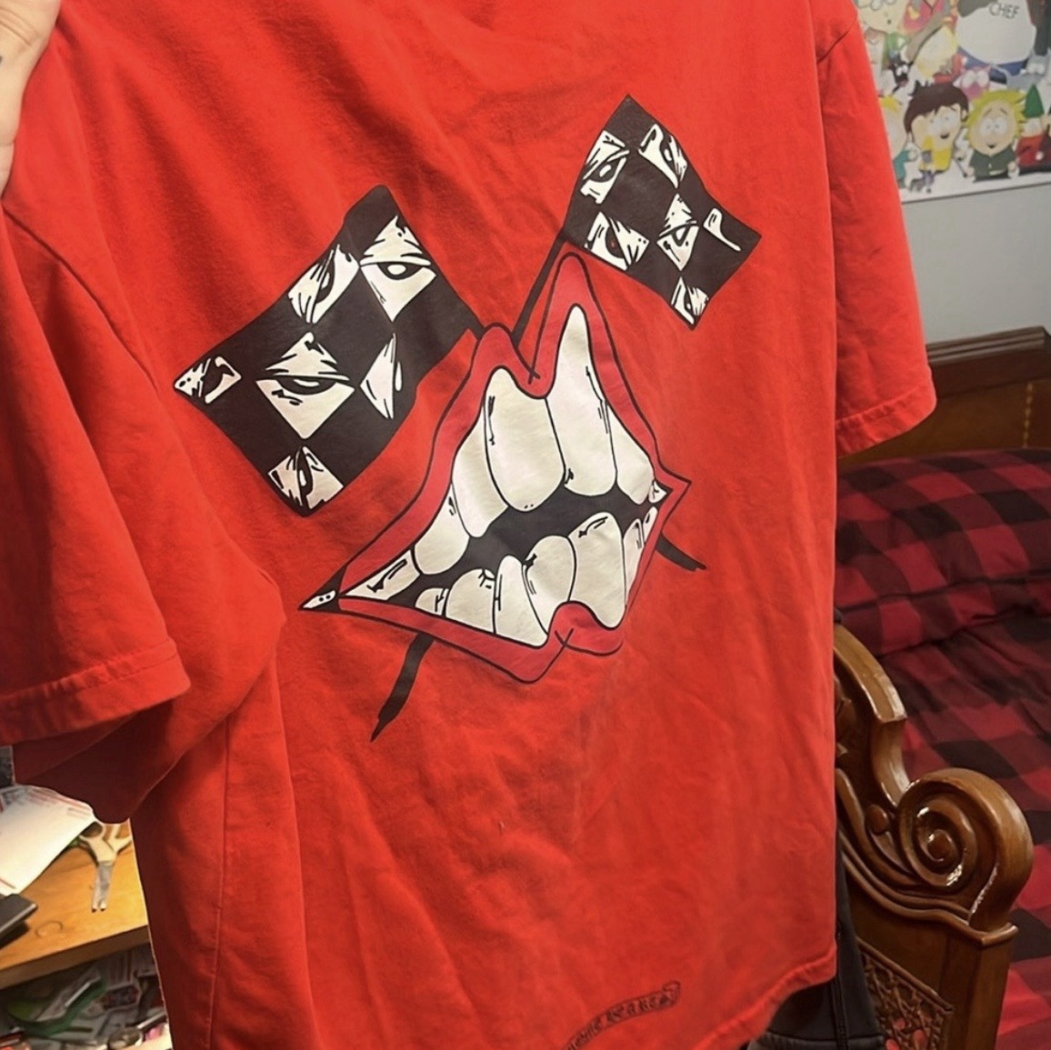 Chrome Hearts Red Pocket Tee Graphic T-Shirt