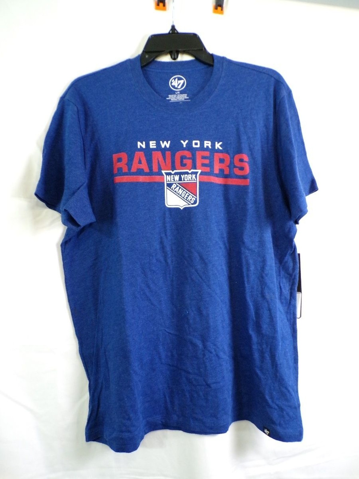 47 Brand New York Rangers Men’s Large Blue Graphic T Shirt L/G
