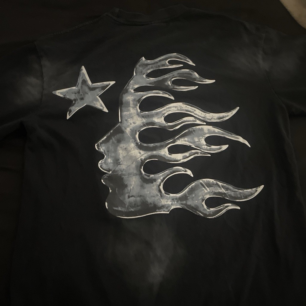 Hellstar Men’s T-Shirt Size Small Oversized Fit Short Sleeve Black Graphic