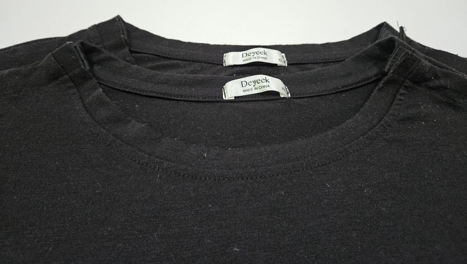 Deyeck black XL long sleeve crewneck snap entry shoulder/sleeve SURGICAL (1)