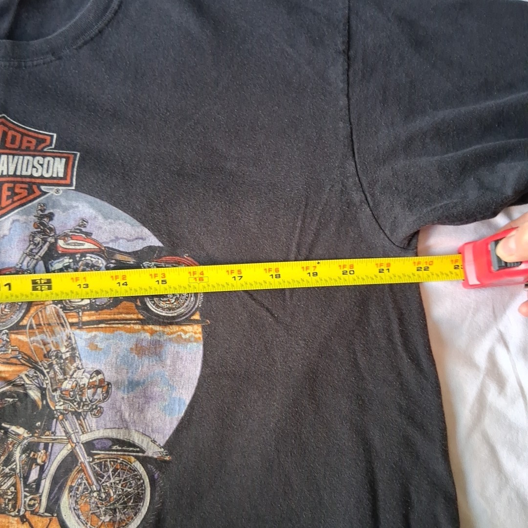 Harley Davidson Pat Rogers Speedway Tshirt Sz XL Black -3 Harley Cycles Graphic