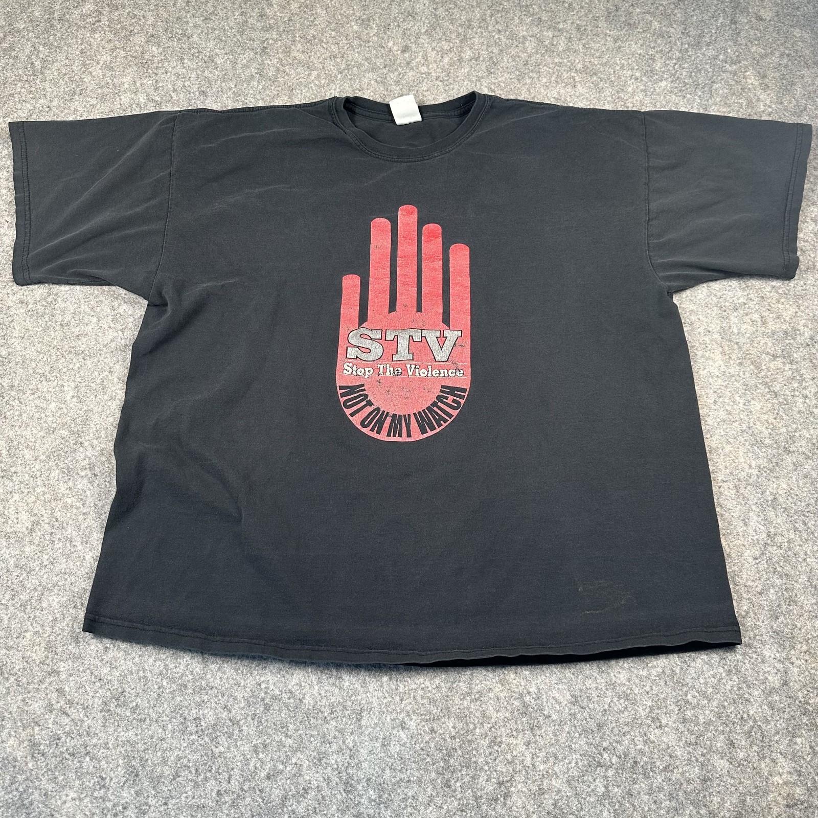 STV Stop The Violence Shirt Mens Extra Large Black Not On My Watch Graphic Tee