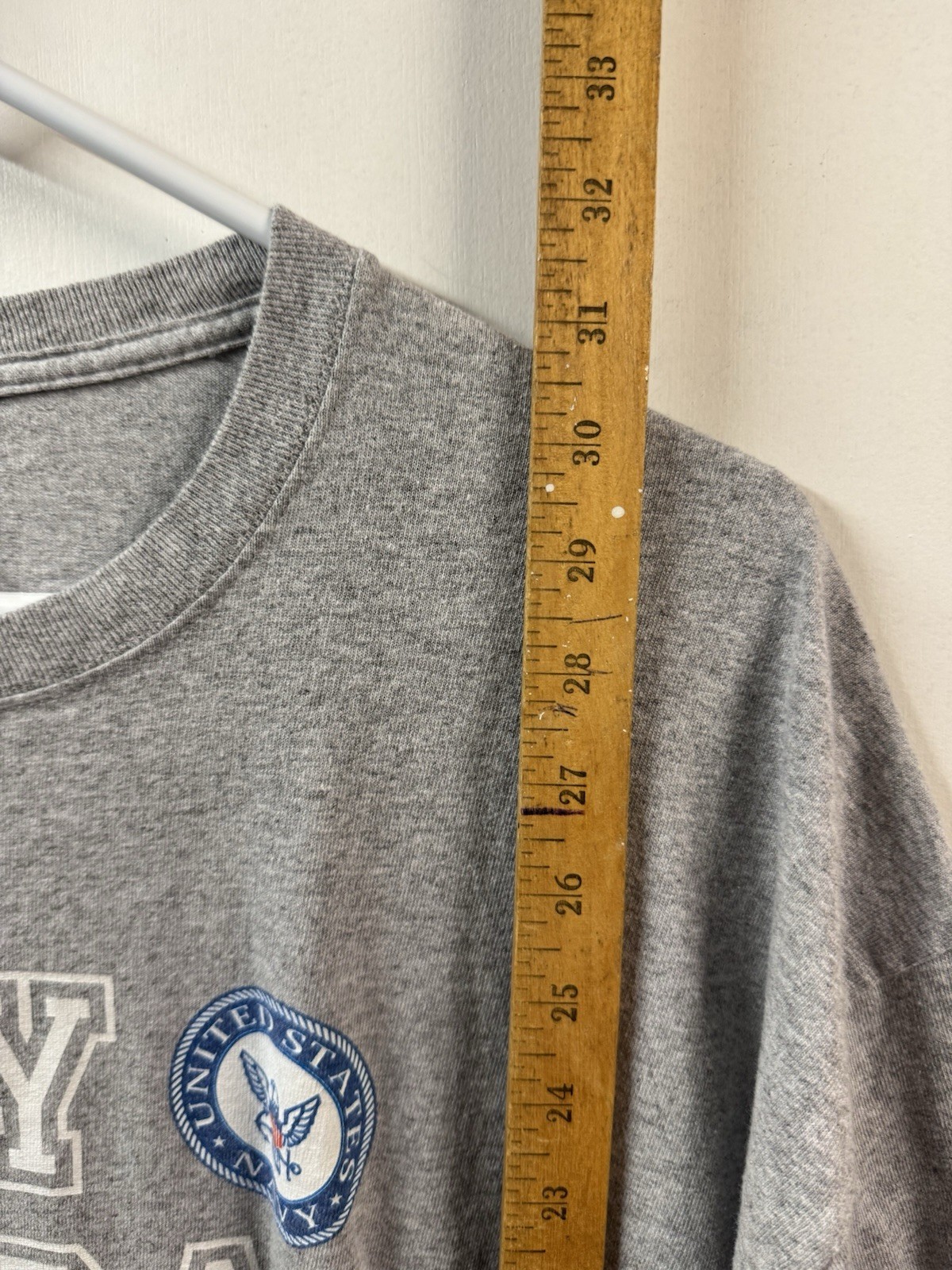 Soffe Military US Navy Veteran Cotton Blend T-shirt Grey 2xl