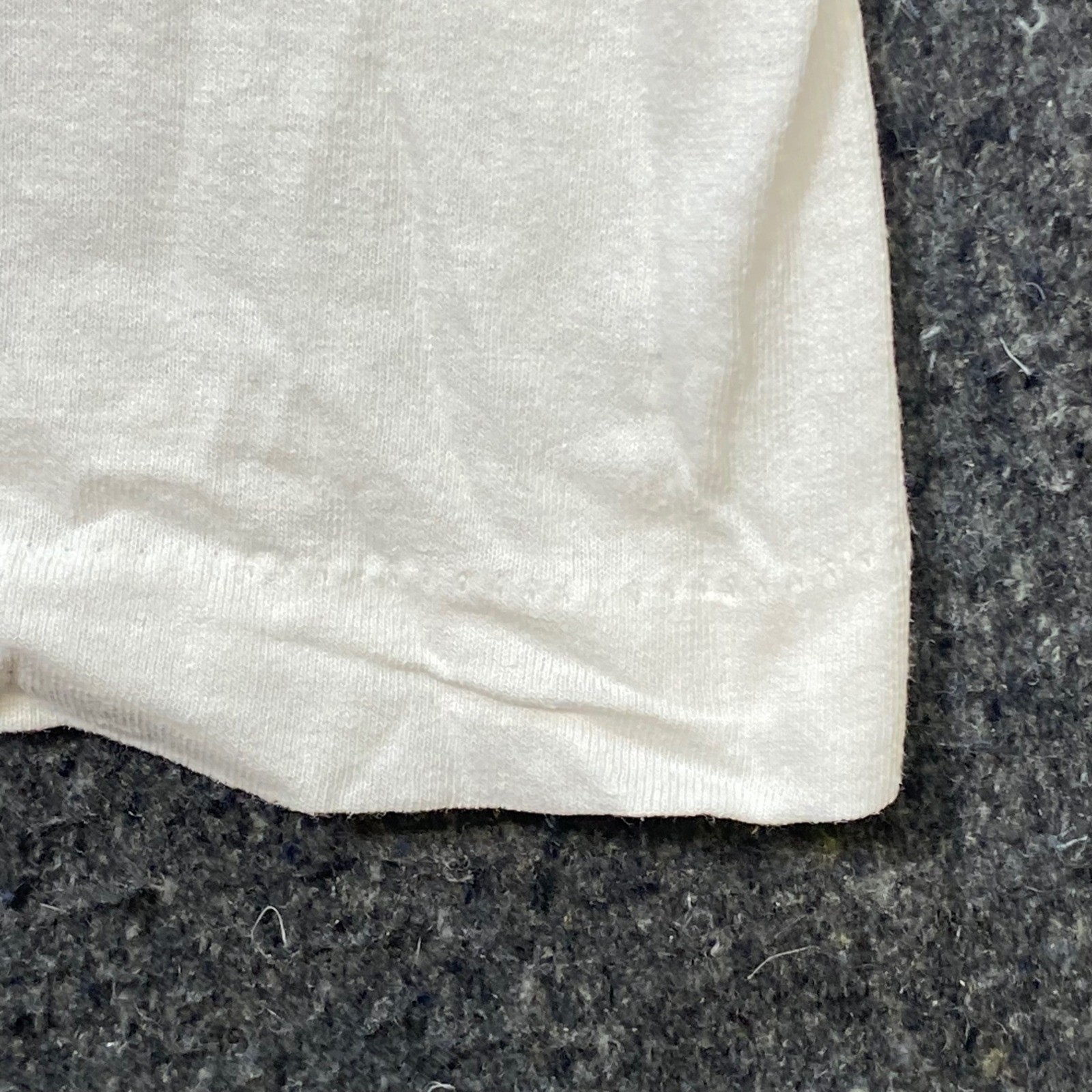 BVD T Shirt L 42-44 Mens White Skater Single Stitch Combed Cotton Blank Tee
