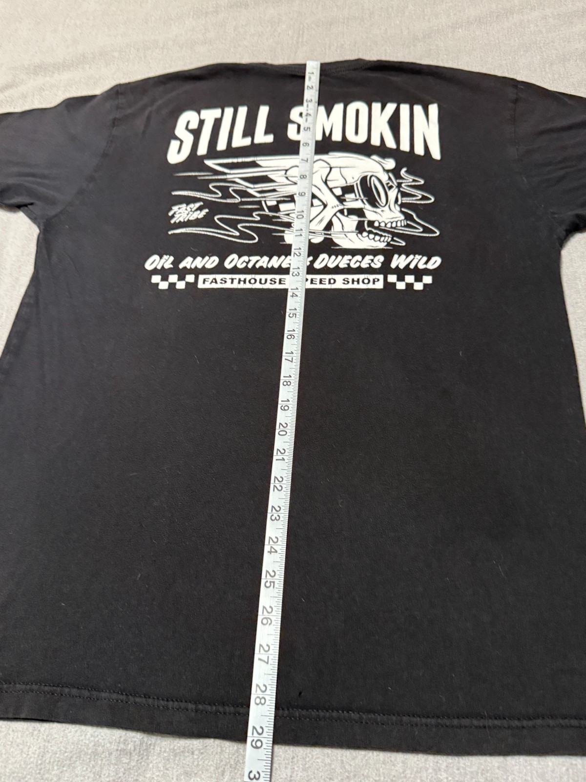 FASTHOUSE – Men’s Short Sleeve L – LARGE – Black – FAST HOUSE F/H – Still Smokin