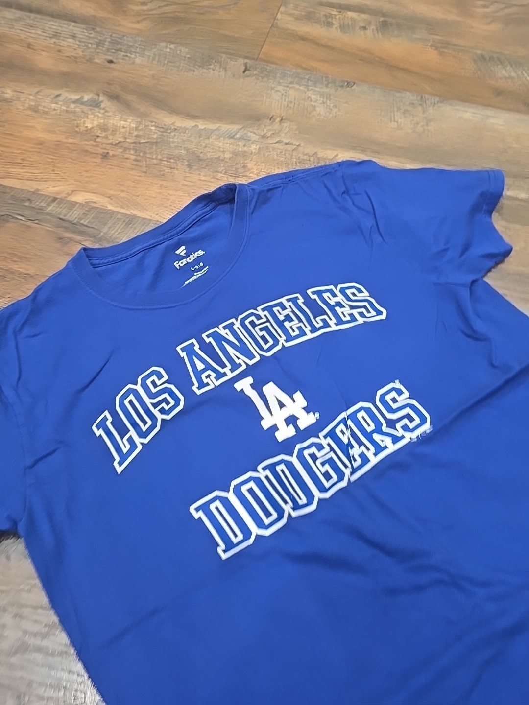 Los Angeles Dodgers Fanatics Blue Graphic T Shirt Mens Large MLB Baseball