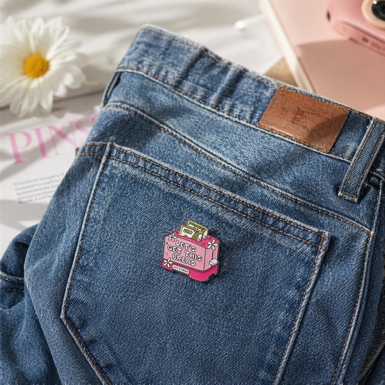 Funny Money Toaster Pin – Sarcastic Inspirational Enamel Pins Brooch for Back…