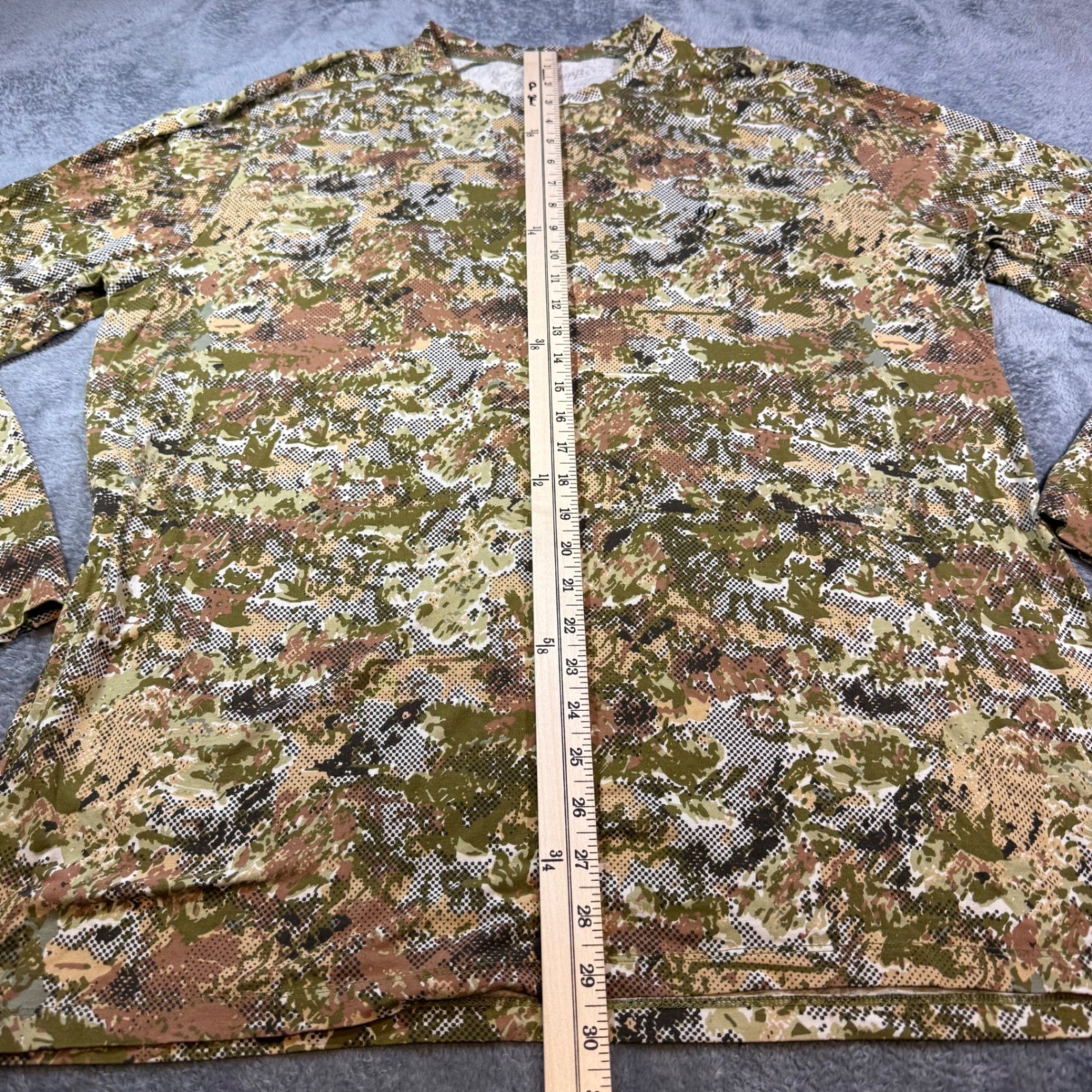 Duck Camp Mens Digital Camo Long Sleeve Performance Outdoors Hunting Shirt 2XL