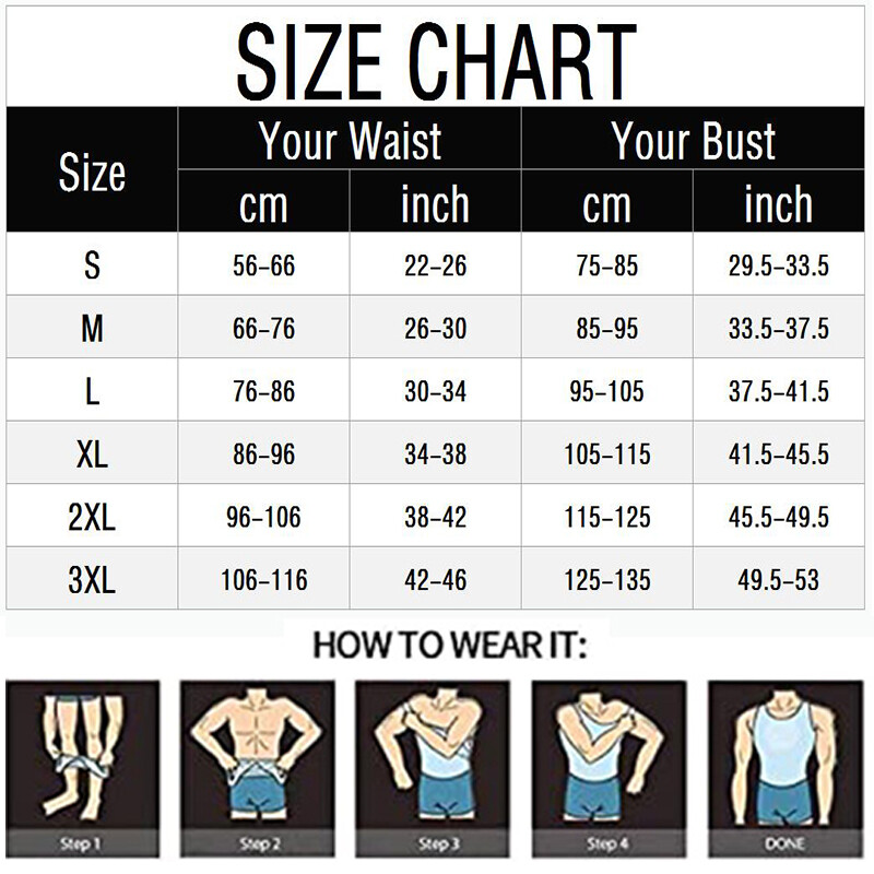 Men Top Slimming Shirt Body Shaper Vest Compression Corsets Undershirt Shapewear