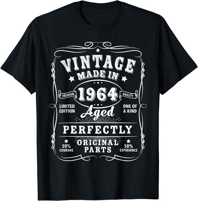 Vintage 60th Birthday Funny 1964 60 Birthday Gift Unisex T-Shirt