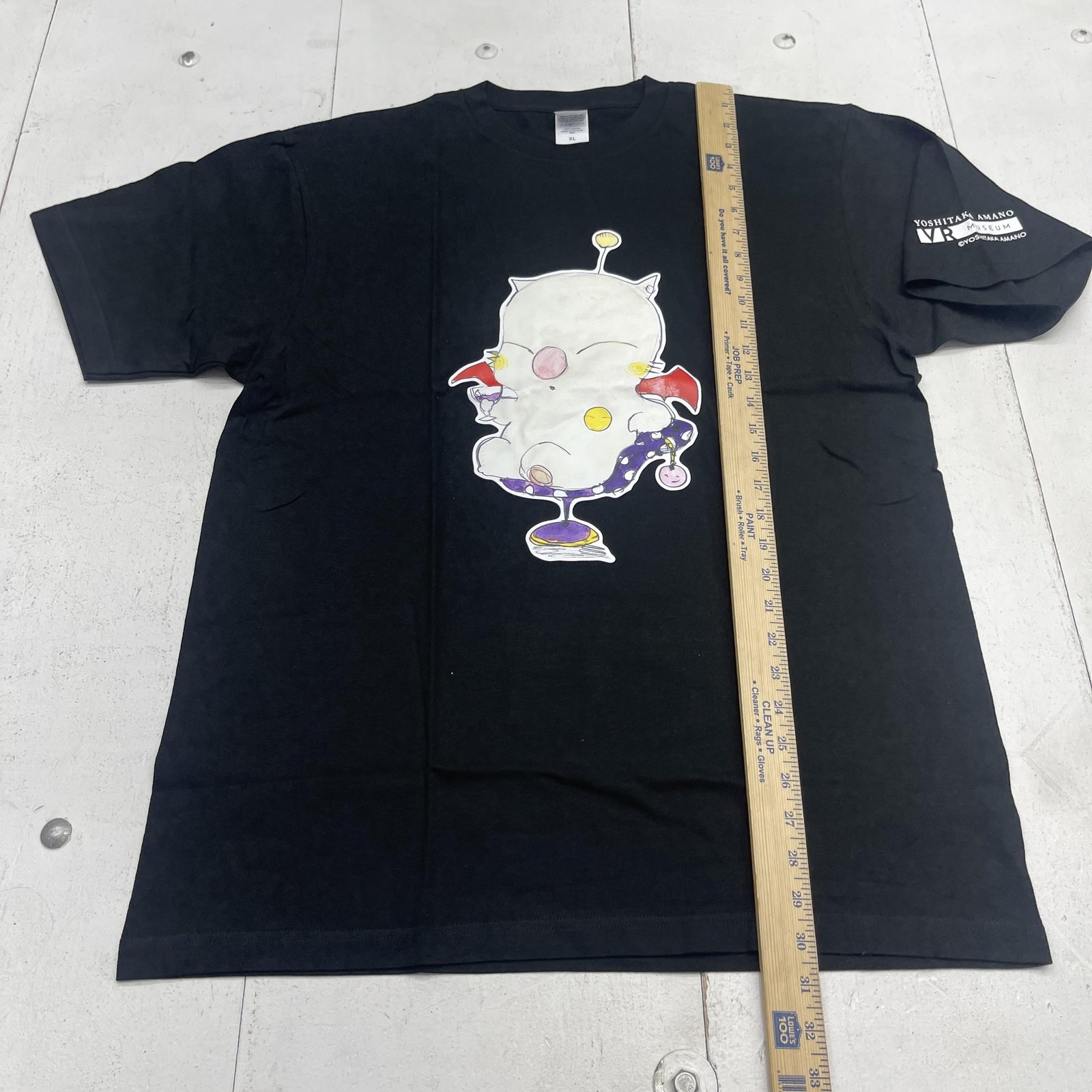 Printstar Shirt Mens XL Black Yoshitaka Amano Moogle Final Fantasy VR Museum Tee