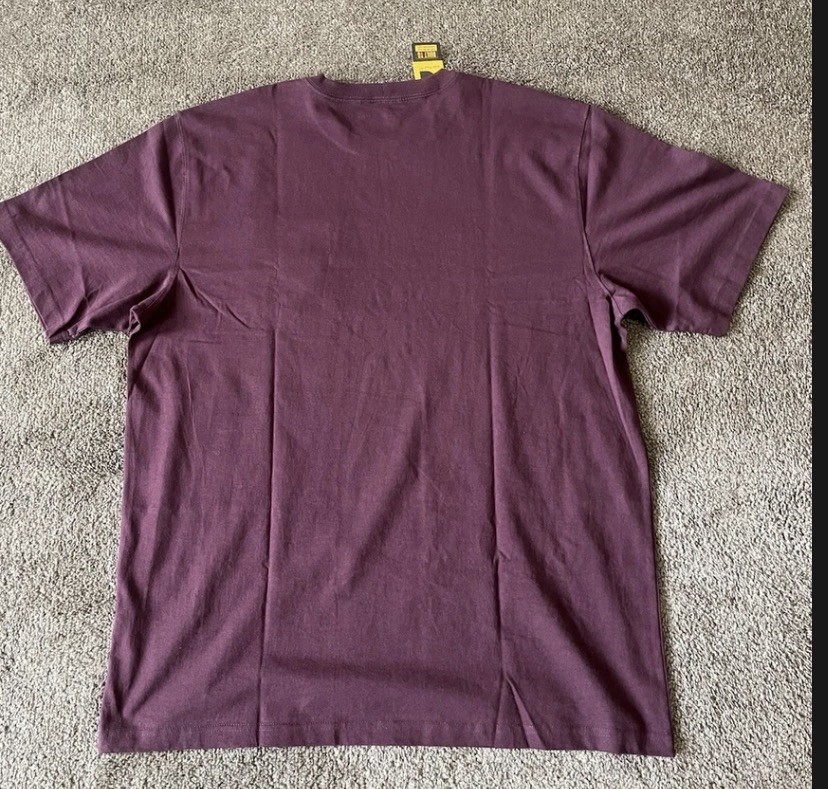 Carhartt Men’s Burgundy Loose Fit Pocket T-Shirt Size XL