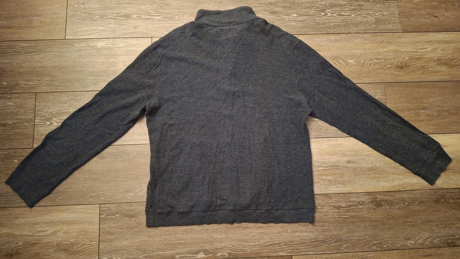 Grayers Athletics Mens XXL Henley Shirt Gray Cotton Nylon Blend Long Sleeve 2XL
