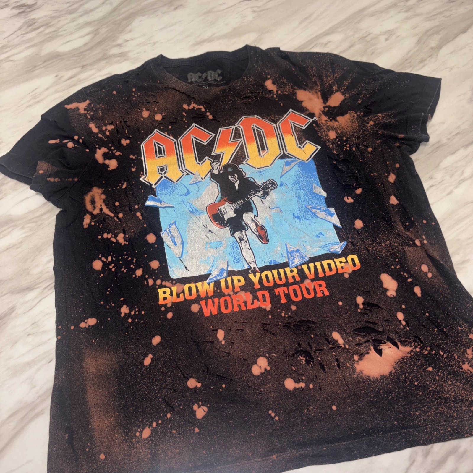 AC/DC Blow Up Your Video Tour T-Shirt- Black – XL