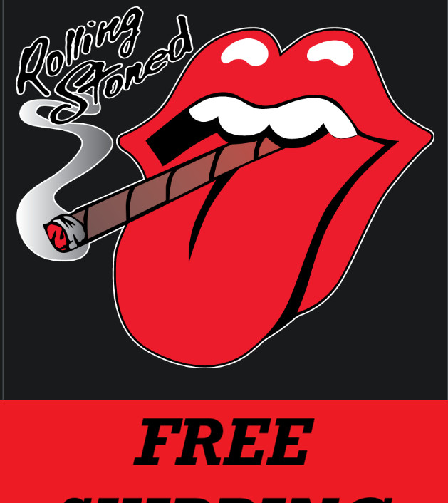 T-SHIRT-ROLLING STONED
