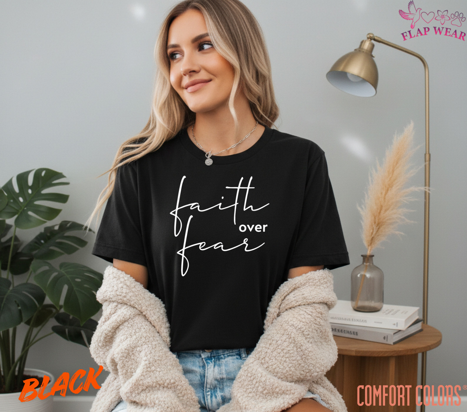 Unisex Faith Over Fear Christian T-Shirt, Men T shirt,Women T shirt Gift