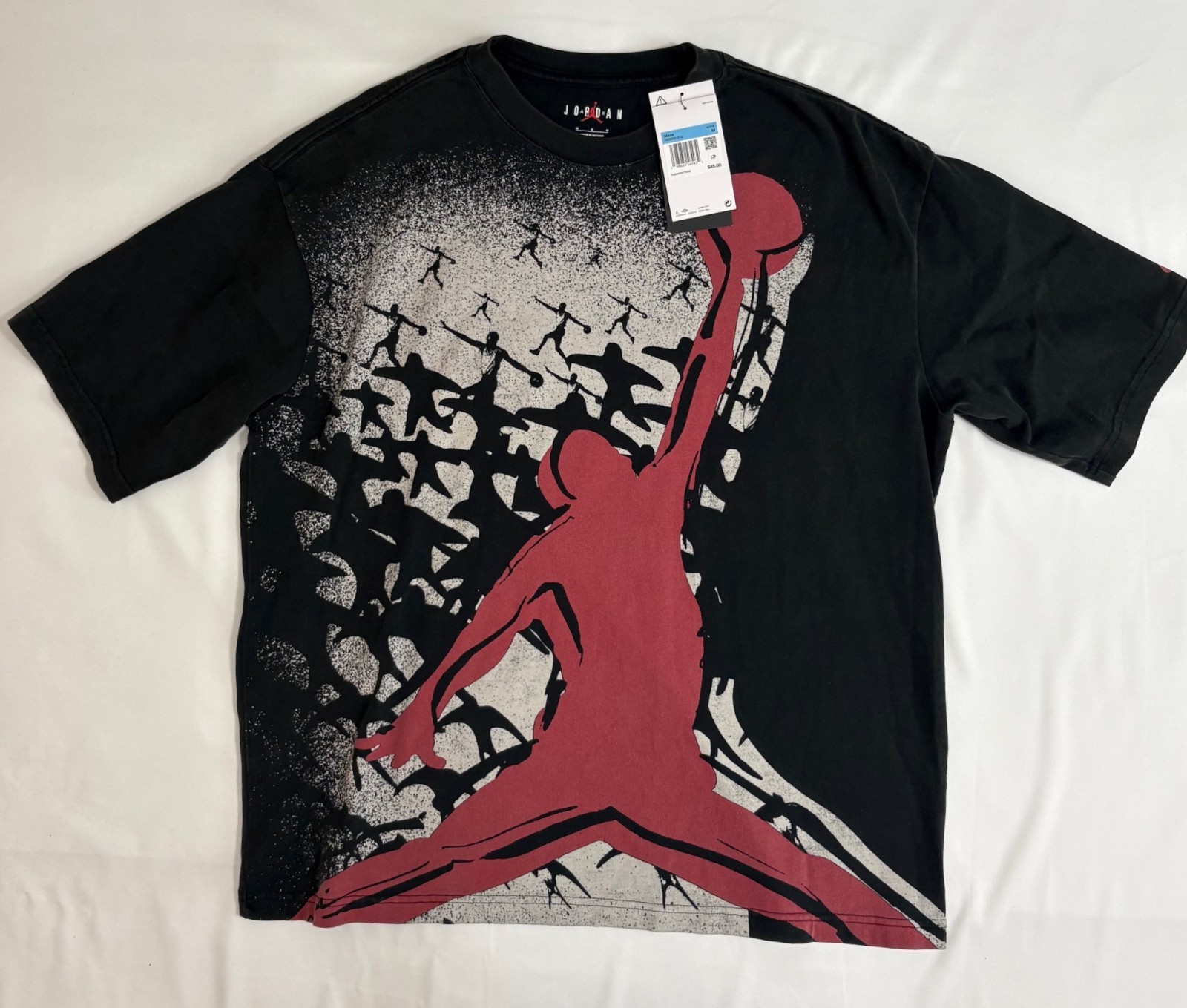 Nike Jordan Reissue Men’s Black Graphic T-Shirt Sz Medium Oversize HQ8982-010