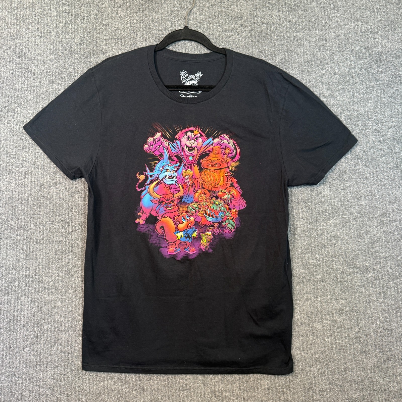 Conkers Bad Fur Day Shirt Mens Large Black Rare Original New 2018 Conker Retro